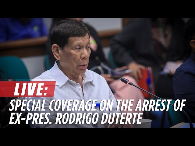 ⁣LIVE: ABS-CBN News Special Coverage on the Arrest of Ex-Pres. Rodrigo Duterte