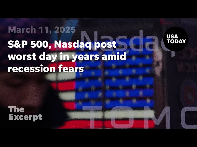 ⁣S&P 500, Nasdaq post worst day in years amid recession fears | The Excerpt