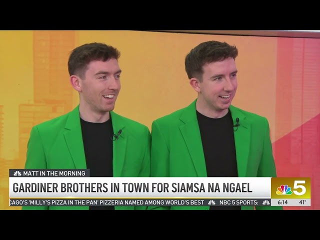 ⁣Irish-American dancers Gardiner Brothers perform ahead of St. Patrick's Day events