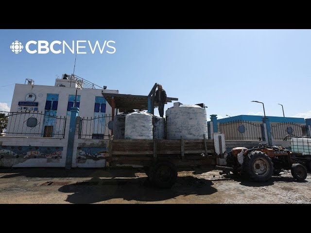 ⁣Gaza water plant running on backup power as Israel cuts electricity