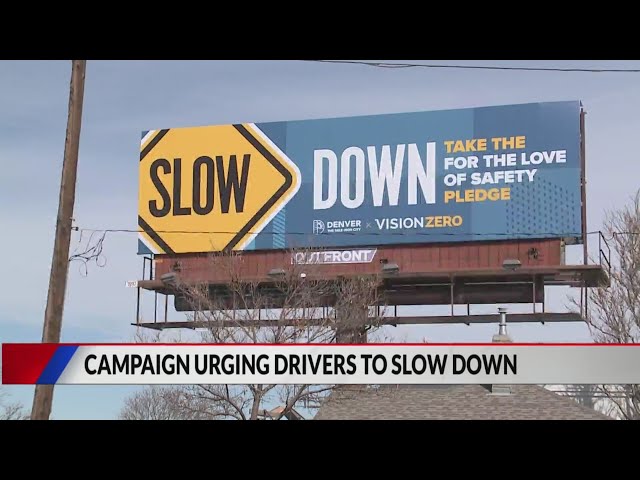 New campaign urges drivers to slow down