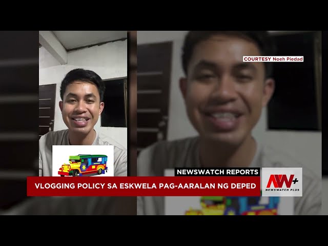 Vlogging policy sa eskwela pag-aaralan ng DepEd | NewsWatch Reports