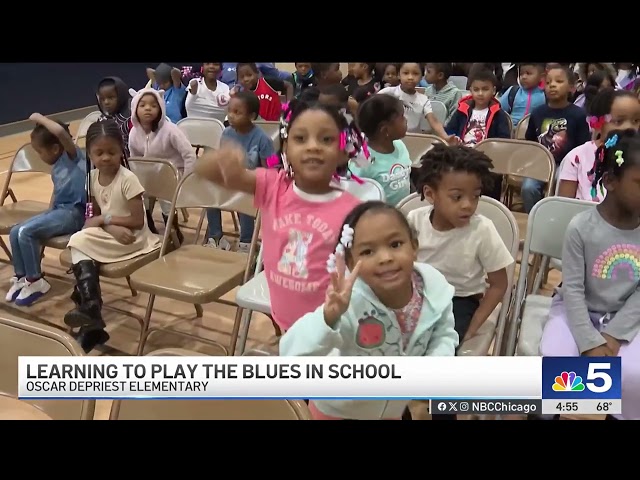 Chicago blues legend Billy Branch mentors 7th grade band members