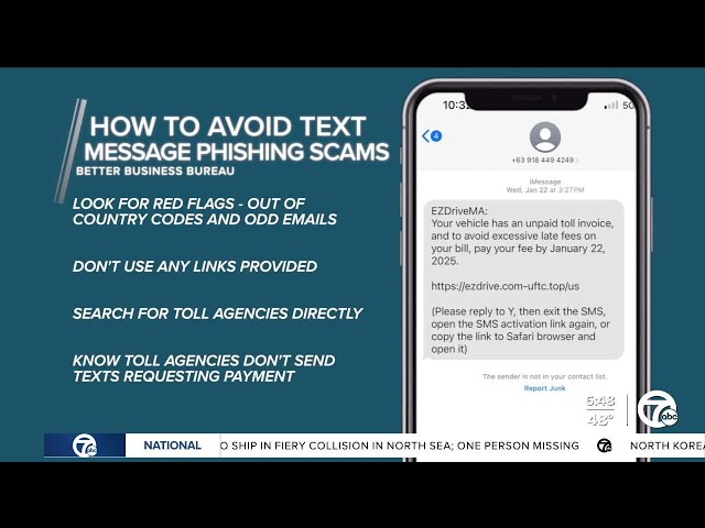 ⁣Unpaid toll texts: What you need to know as the BBB calls it an 'emerging scam'