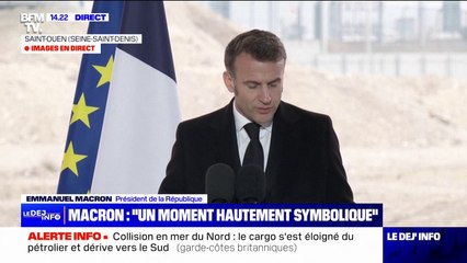 ⁣"Nous savons ce que nous vous devons": Emmanuel Macron s'adresse aux agents de la DGS