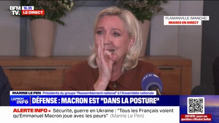 Armement: Marine Le Pen regrette “ une dépendance gravissime à l’étranger”