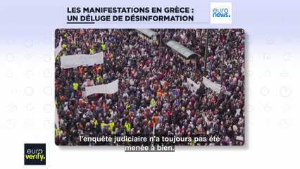 ⁣Un déluge de désinformation après des manifestations en Grèce