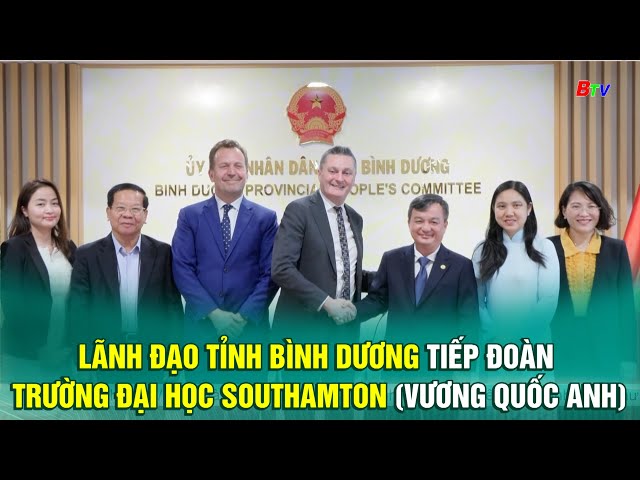 ⁣Lãnh đạo tỉnh Bình Dương tiếp đoàn Trường Đại học Southamton (Vương quốc Anh)