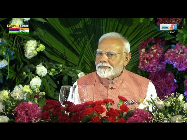 ⁣En direct : Banquet d’État en l'honneur de Modi à l’hôtel Le Méridien, Pointe-aux-Piments