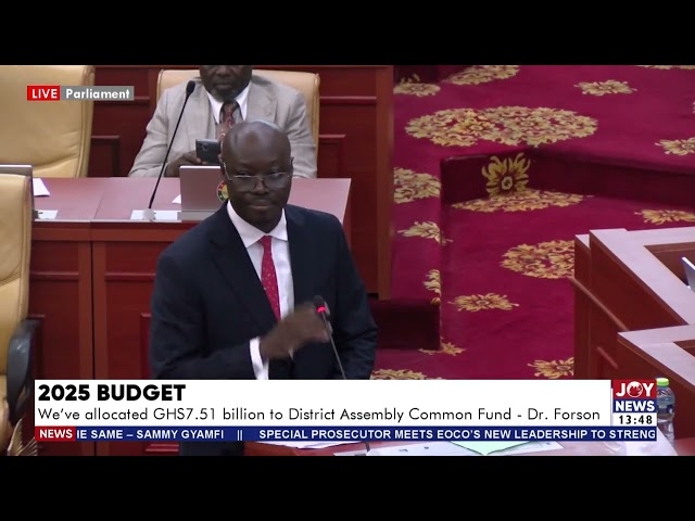 ⁣The government has set aside GH¢7.51 billion for the District Assembly Common Fund (DACF).