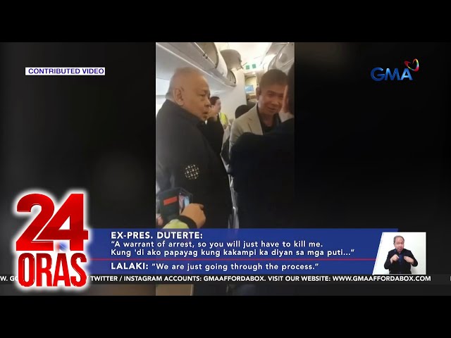 ⁣FPRRD, sinalubong sa NAIA ng PNP, CIDG at INTERPOL bitbit ang warrant of arrest mula ICC | 24 Oras