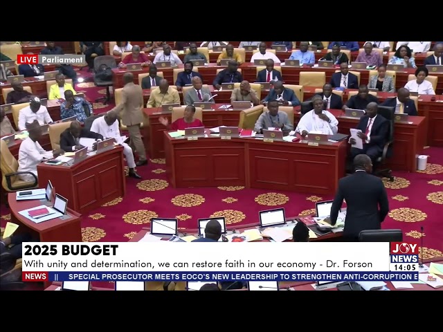 ⁣2025 Budget: Afenyo-Markin jokes, "We've been presented with Part 2 of the 'Lamentati