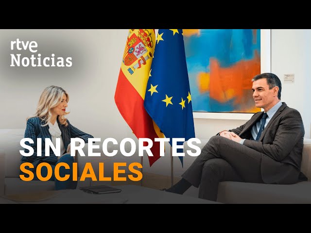 SÁNCHEZ acuerda con DÍAZ que el GASTO en DEFENSA no comprometerá las POLÍTICAS SOCIALES | RTVE