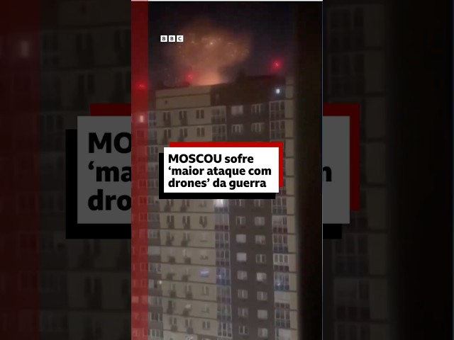 ⁣Rússia diz Ucrânia fez 'maior ataque' com drones na guerra #bbcnewsbrasil