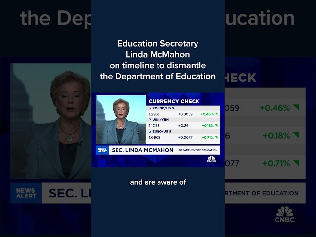 Education Secretary Linda McMahon on timeline to dismantle the Department of Education