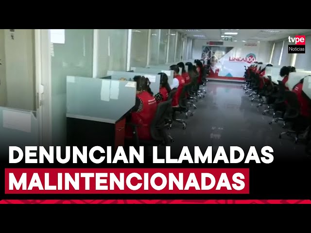 Línea 100 recibió más de 9000 llamadas malintencionadas solo en enero del 2025