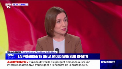 ⁣Maia Sandu, présidente moldave: "La Moldavie est en sécurité grâce à la résilience, la résistan