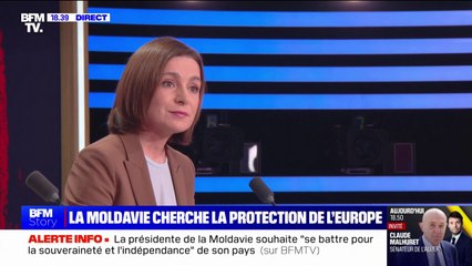 ⁣Maia Sandu, présidente moldave: "La façon dont la guerre se terminera déterminera l'avenir