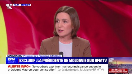 ⁣Maia Sandu, présidente moldave: "L'intergration dans l'Union européenne est la seule 