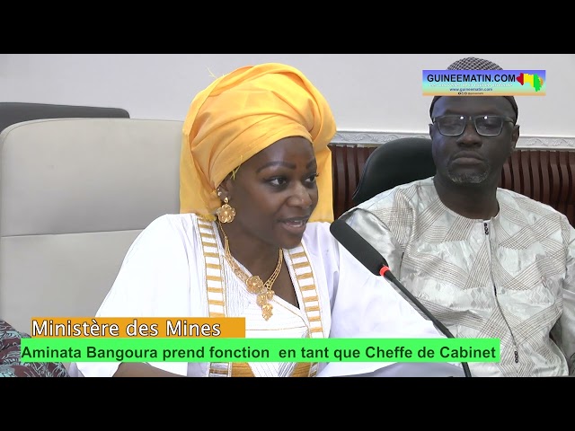  Ministère des Mines : Aminata Bangoura prend officiellement fonction en tant que Cheffe de Cabinet