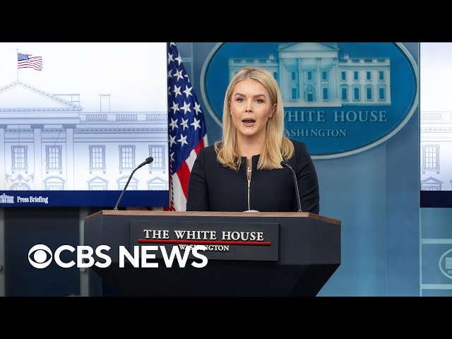 ⁣White House takes questions after Trump announces more tariffs amid market turmoil | full video