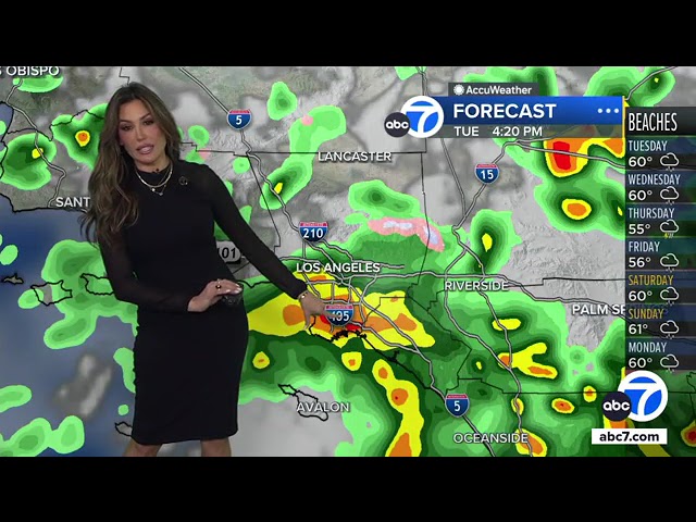 ⁣SoCal rain: Strongest downpours yet to come - here's the timeline