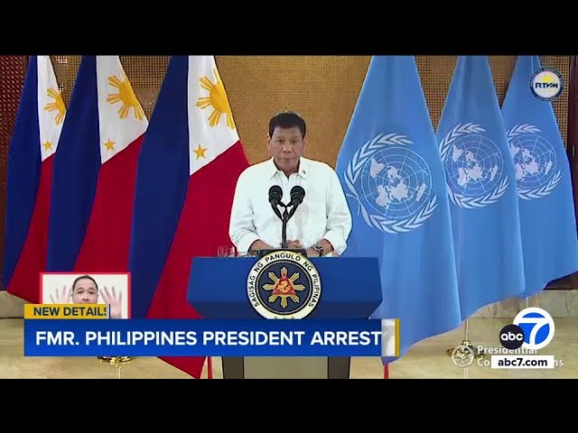 ⁣Ex-Philippines President Rodrigo Duterte arrested over drug killings