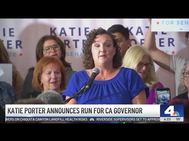 Former US Representative Katie Porter announces run for California Governor