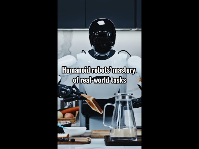 ⁣AI-powered humanoid robots master real-world tasks