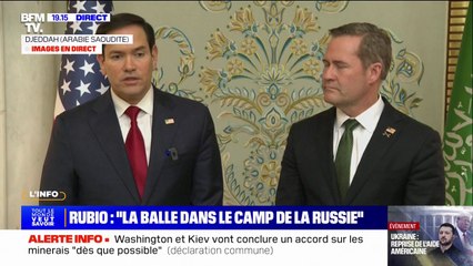 ⁣Marco Rubio, secrétaire d'État des États-Unis, au sujet de la Russie: "Avant de négocier, 