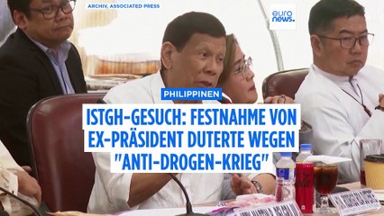 ⁣Festnahme des ehemaligen philippinischen Präsidenten Duterte in Manila