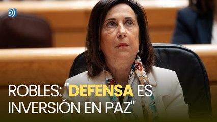 Robles asegura que aumentar el gasto en defensa: "Es una inversión en paz"