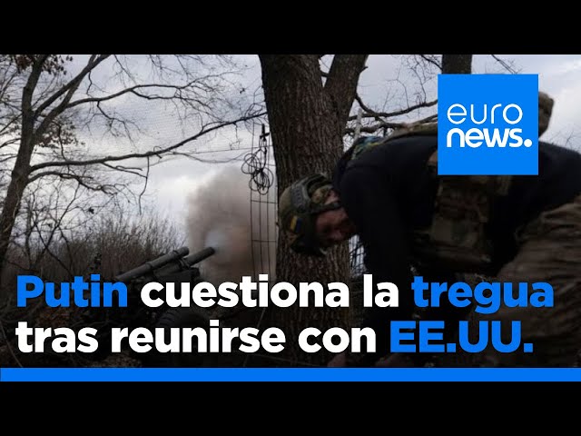 ⁣Putin cuestiona el alto el fuego tras reunirse con el enviado especial de EE.UU en el Kremlin