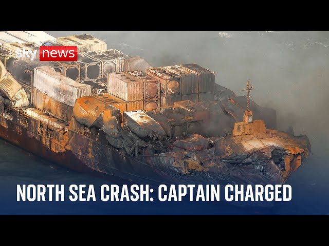 ⁣Russian captain of ship in North Sea crash charged with gross negligence manslaughter