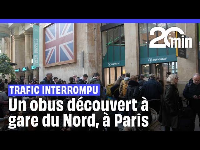 ⁣Paris : Une bombe découverte gare du Nord, le trafic suspendu