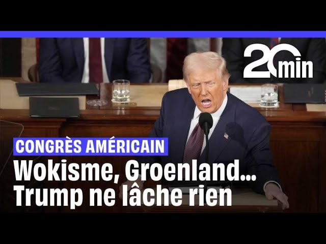 Anti-wokisme, Ukraine, Groenland... Donald Trump affiche sa vision du monde devant le Congrès