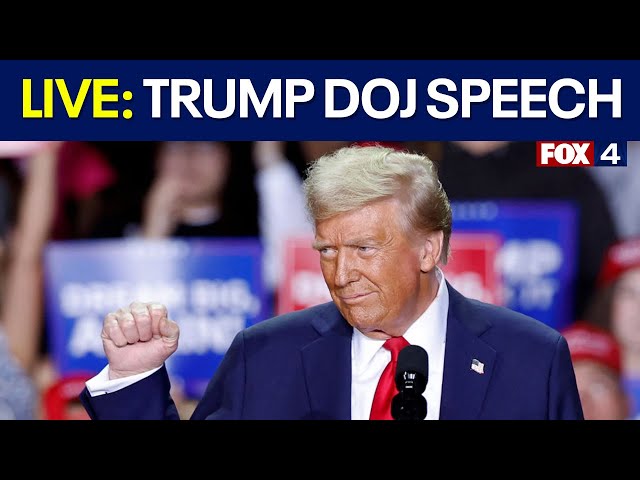 LIVE: President Trump Speech at DOJ