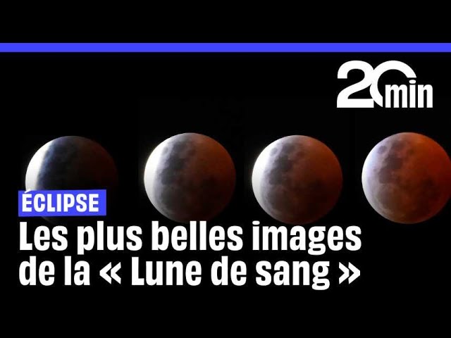 ⁣Eclipse lunaire : Découvrez les plus belles images de la « Lune de sang »