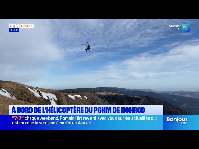 En immersion à bord de l'hélicoptère du PGHM de Hohrod (68)