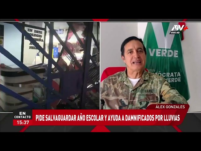 ⁣Alex Gonzales pide salvaguardar año escolar y ayuda a damnificados por lluvias