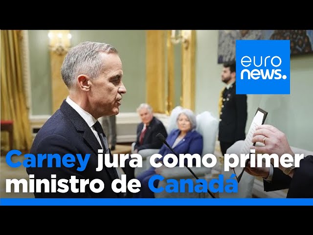 Mark Carney jura su cargo como primer ministro de Canadá en medio de una guerra comercial con Trump