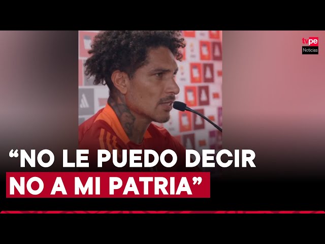 ⁣Paolo Guerrero: no le puedo decir no a la Selección Peruana