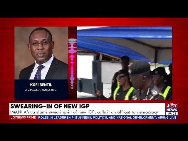 Joy News Prime (14-3-25)|IMANI Africa slams swearing-in of new IGP, calls it an affront to democracy