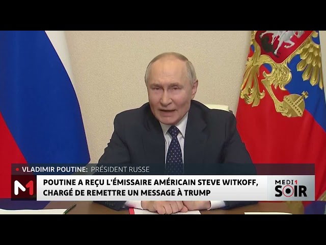 ⁣Poutine a reçu l´émissaire américain Steve Witkoff, chargé de remettre un message à Trump