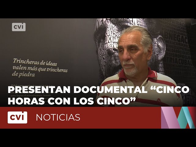 ⁣Presentan documental “Cinco Horas con los Cinco” en el Centro Fidel Castro Ruz