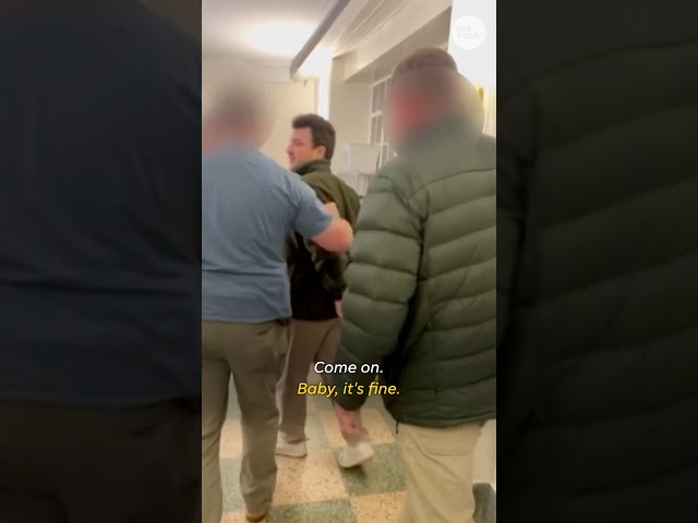 ⁣Watch as ICE agents arrest Mahmoud Khalil in video captured by wife #Shorts