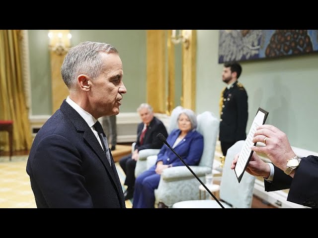 Mark Carney sworn in as Canada's new prime minister as country faces US trade war