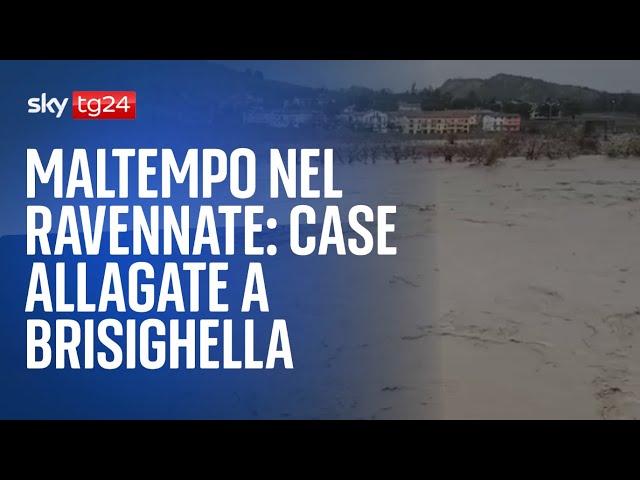 ⁣Maltempo nel Ravennate: a Brisighella allagate alcune case