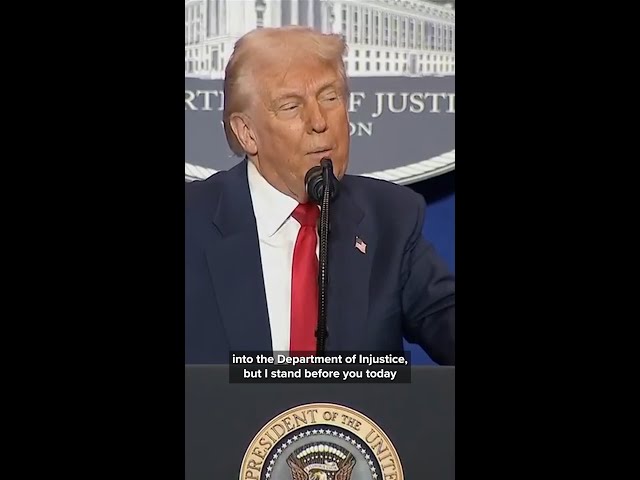 President Trump on U.S. Department of Justice future