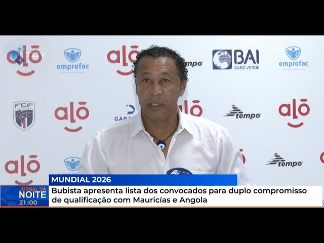 ⁣Bubista apresenta lista dos convocados para duplo compromisso de qualificação com Mauricías e Angola